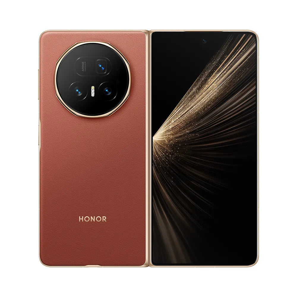 هاتف Honor Magic V5 قابل للطي 5G، شاشة 7.95 بوصة، 512 جيجابايت تخزين و 16 جيجابايت رام | بني هاتف Honor Magic V5 قابل للطي 5G، شاشة 7.95 بوصة، 512 جيجابايت تخزين و 16 جيجابايت رام | بني